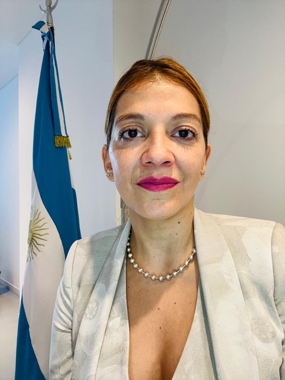 Carolina Caliva en su estudio jurídico penal